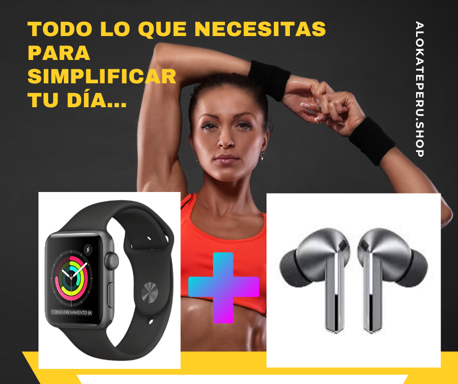 ⌚🎧 COMBO TECNOLÓGICO 🔥🔥🔥