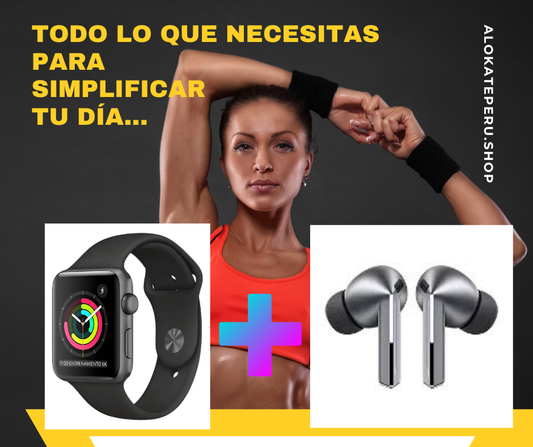 ⌚🎧 COMBO TECNOLÓGICO 🔥🔥🔥